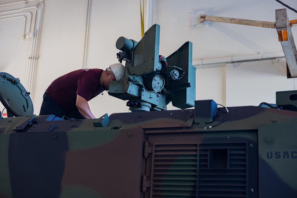 Amphibious Combat Vehicles Aboard Camp Schwab