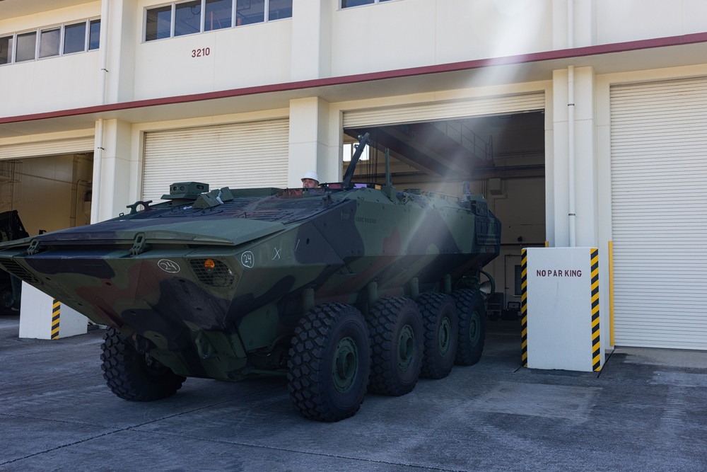 Amphibious Combat Vehicles Aboard Camp Schwab