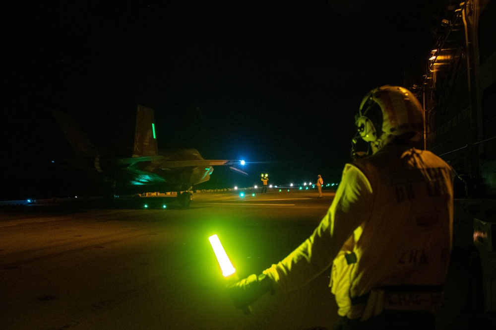 USS America (LHA 6) Conducts Flight Operations