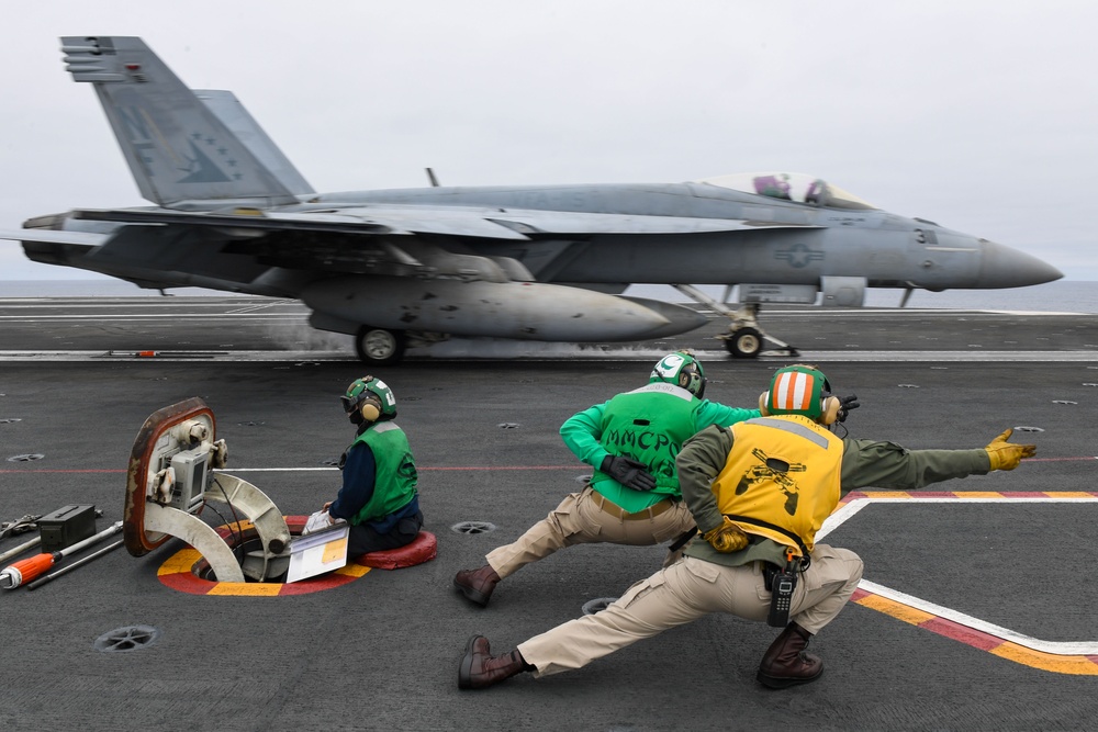 USS Ronald Reagan (CVN76) conducts flight operations