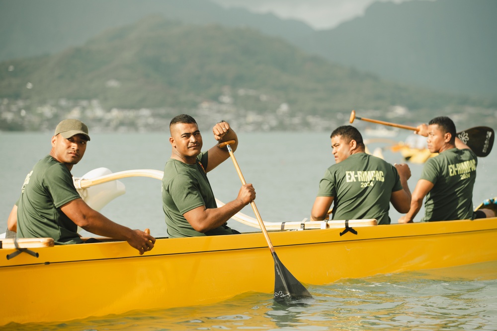 US Marines, partner nations bond during John D. Kaupiko Canoe Regatta at RIMPAC 2024