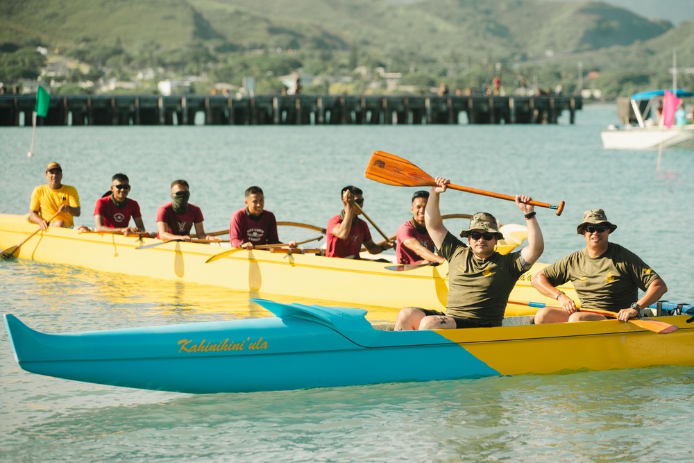 US Marines, partner nations bond during John D. Kaupiko Canoe Regatta at RIMPAC 2024