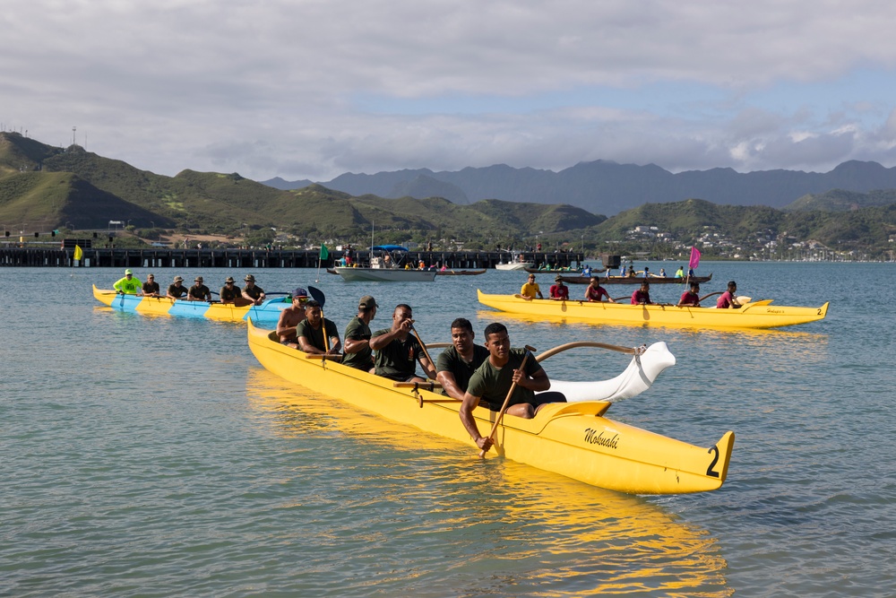 US Marines, partner nations bond during John D. Kaupiko Canoe Regatta at RIMPAC 2024