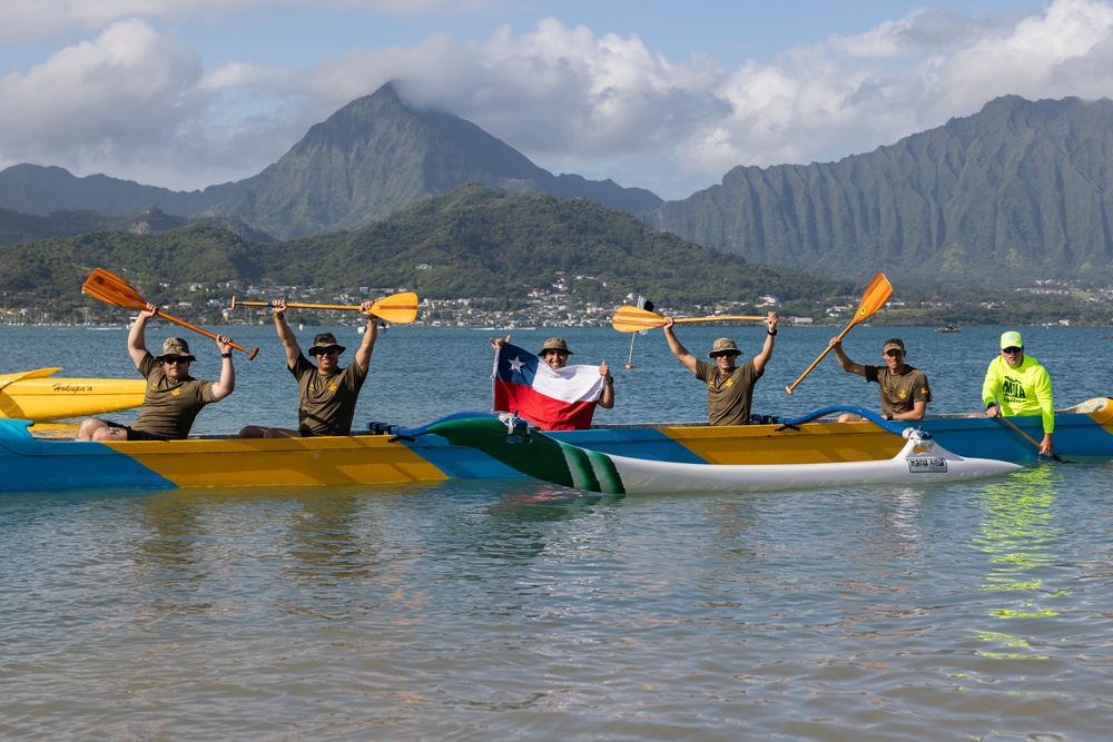 US Marines, partner nations bond during John D. Kaupiko Canoe Regatta at RIMPAC 2024