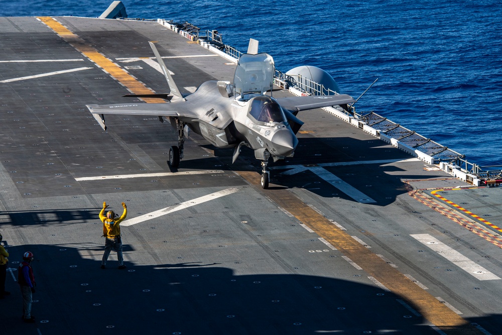F-35B Flight Operations aboard USS America (LHA 6)