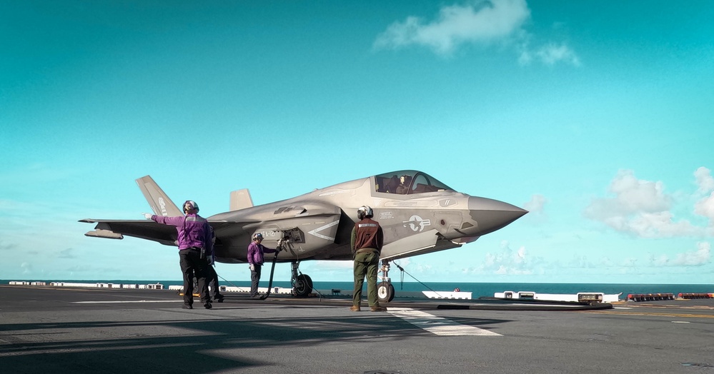 USS America (LHA 6) Conducts Flight Operations
