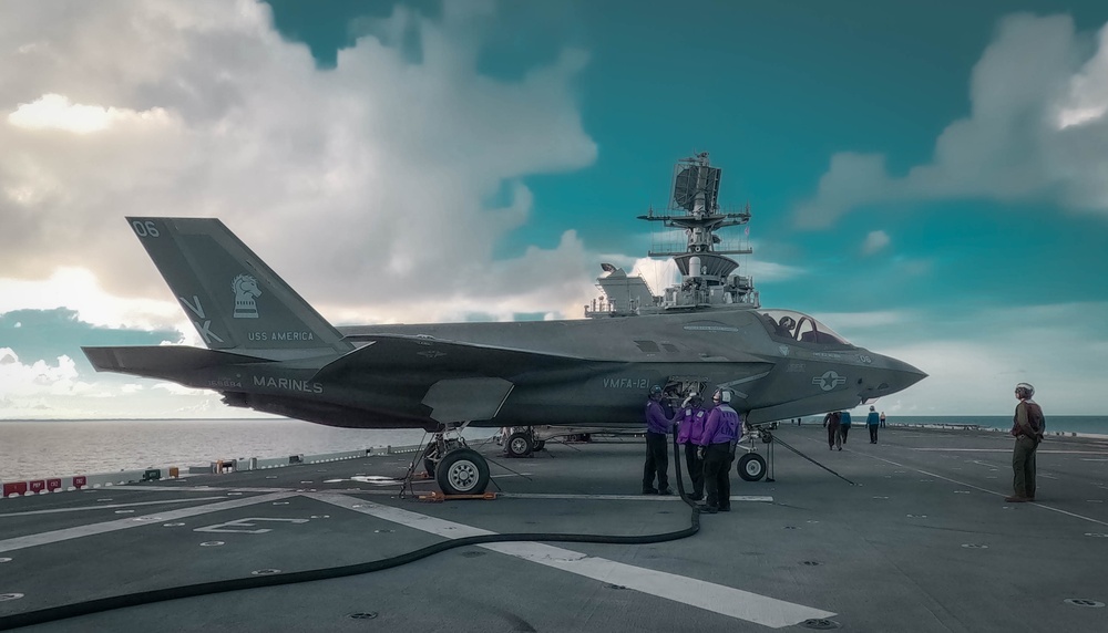 USS America (LHA 6) Conducts Flight Operations