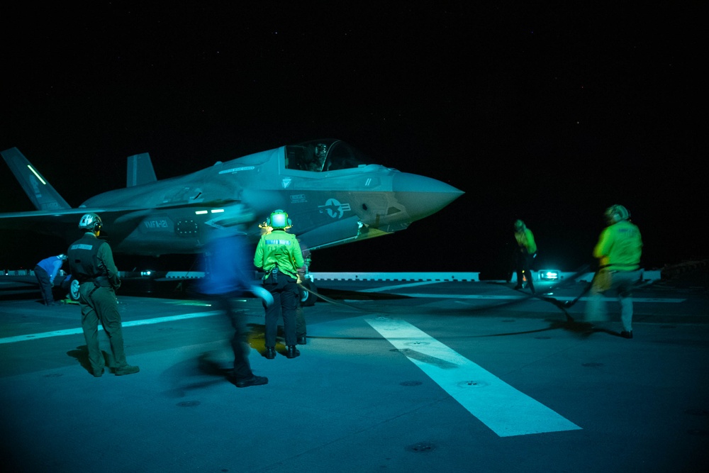 USS America (LHA 6) Conducts Flight Operations