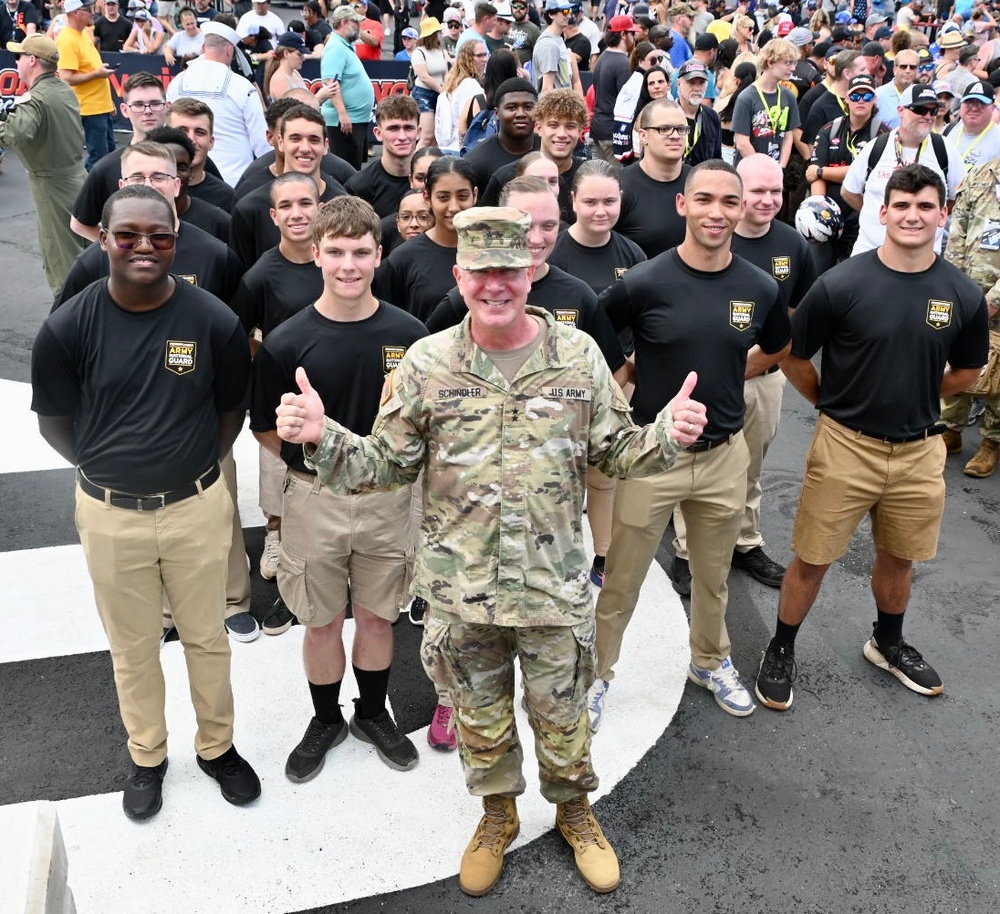 Pa National Guard attends Pocono 400 Raceway