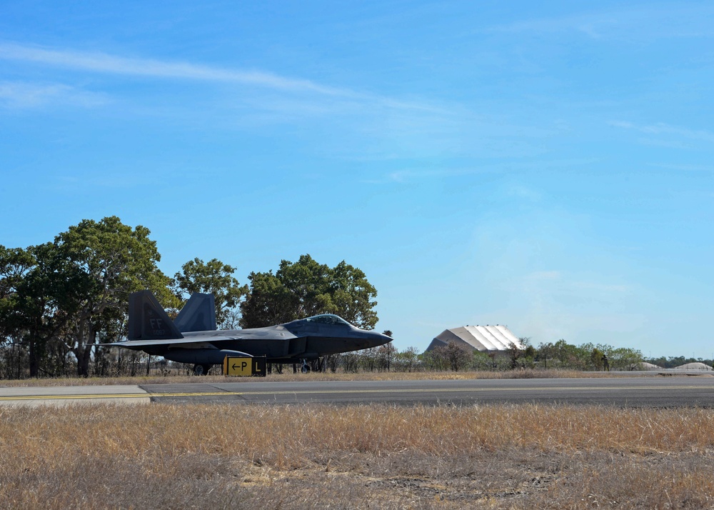 USAF F-22A Raptors arrives for Exercise Pitch Black 2024