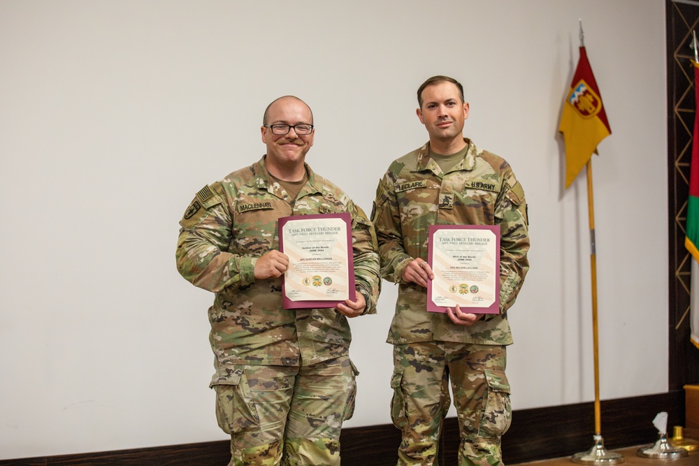 Shamrock brigade recognizes achievement and advancement