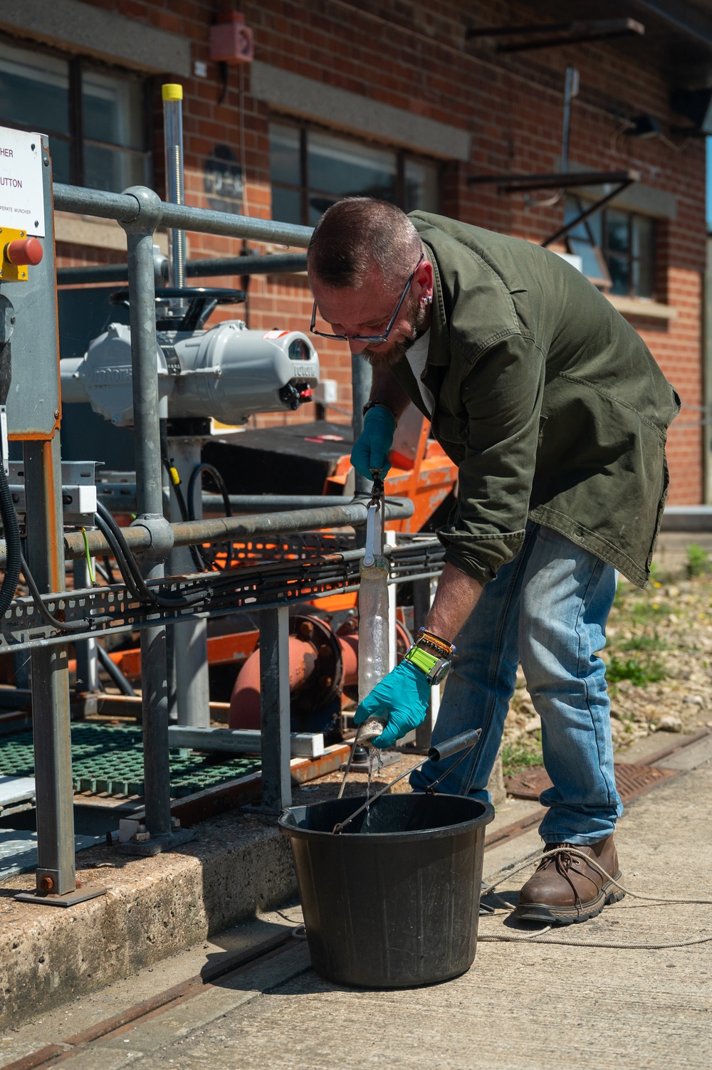 The flow of operations at Lakenheath’s wastewater treatment plant