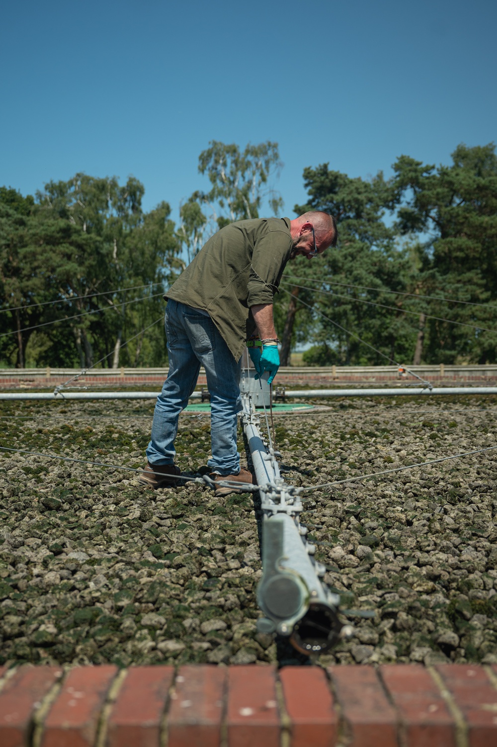 The flow of operations at Lakenheath’s wastewater treatment plant