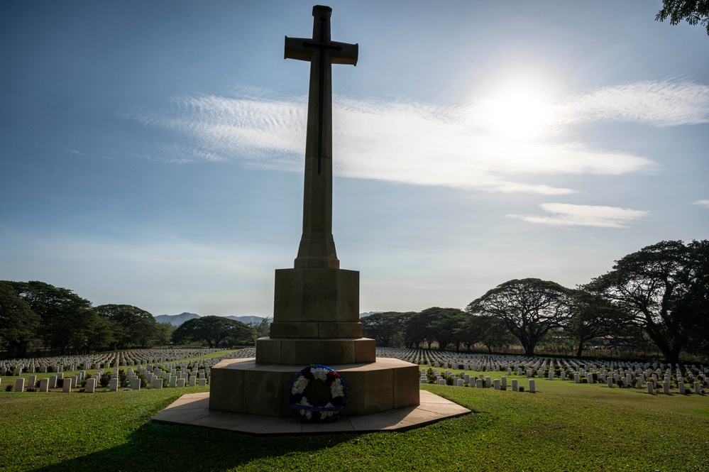 CDRUSINDOPACOM Visits Port Moresby (Bomana) War Cemetery