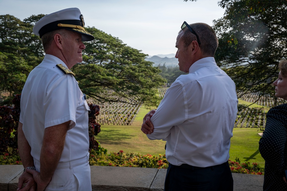 CDRUSINDOPACOM Visits Port Moresby (Bomana) War Cemetery