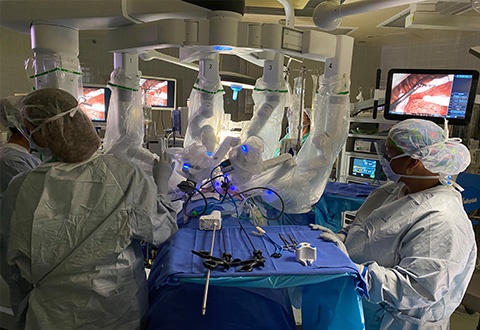 CVAHCS Robotic Surgery teams reach a milestone, top in VISN 7