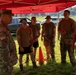 Fire fighters of the 755th Engineer Detachment