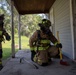Fire fighters of the 755th Engineer Detachment