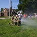 Fire fighters of the 755th Engineer Detachment