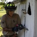 Fire fighters of the 755th Engineer Detachment