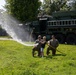 Fire fighters of the 755th Engineer Detachment