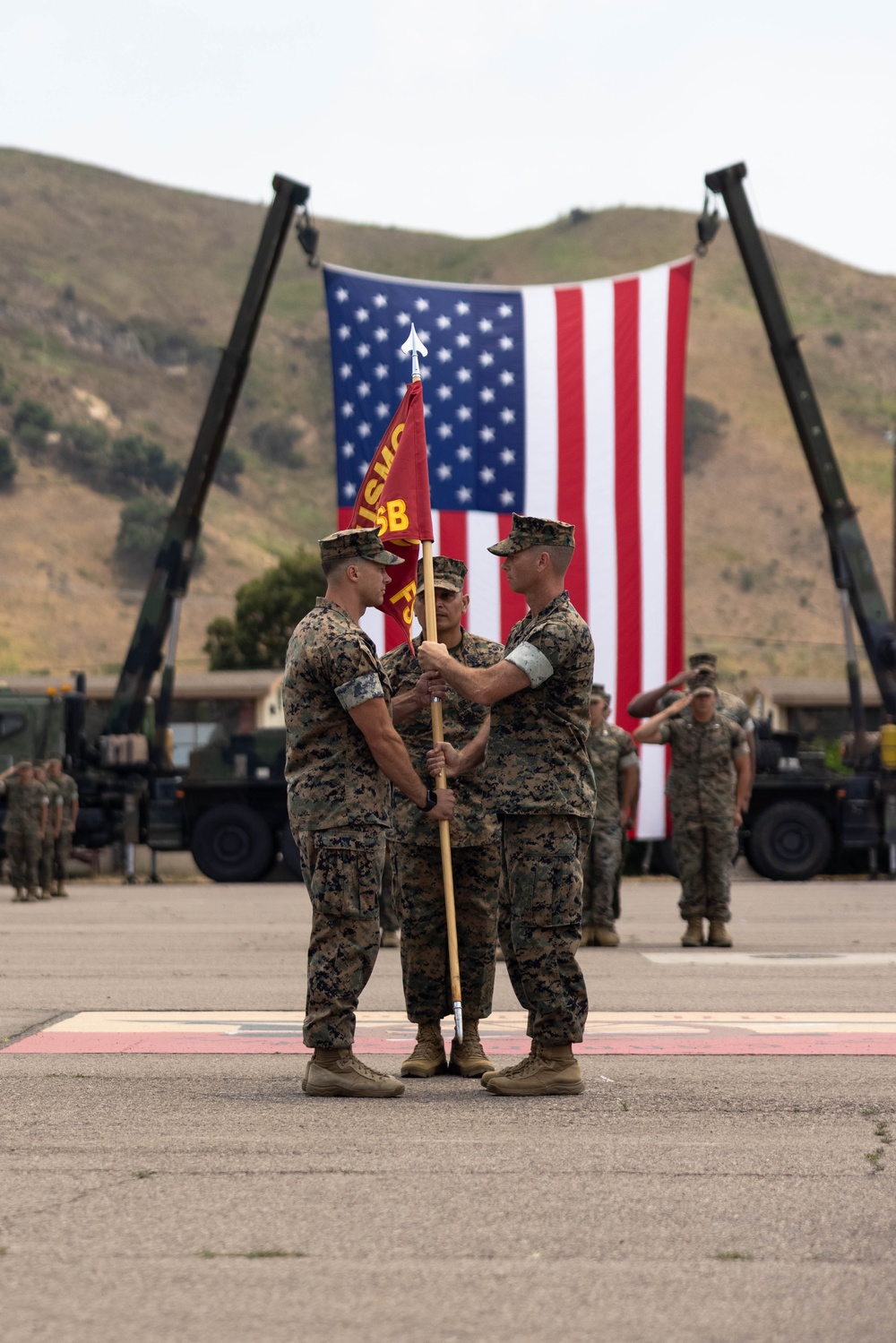 Fire Support Battery holds change of command ceremony