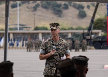 Fire Support Battery holds change of command ceremony