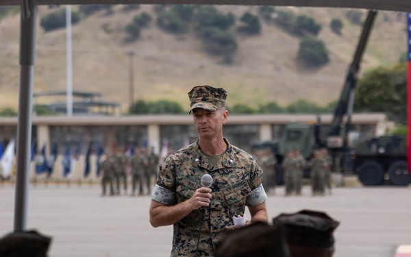 Fire Support Battery holds change of command ceremony