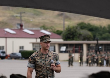 Fire Support Battery holds change of command ceremony