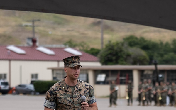 Fire Support Battery holds change of command ceremony