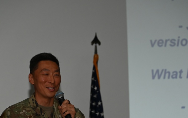 People first: 316th Wing commander, command chief share vision and priorities at first all call