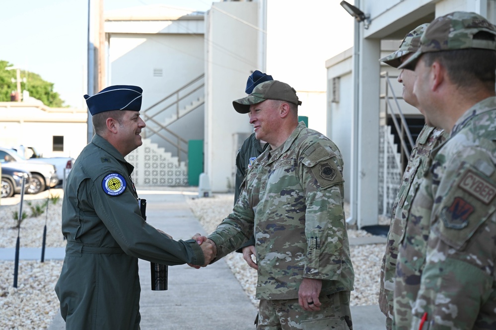 USAFWC deputy commander visits 350th SWW