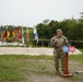 Colonel James Booth speaking at the groundbreaking event at the L-28 culvert