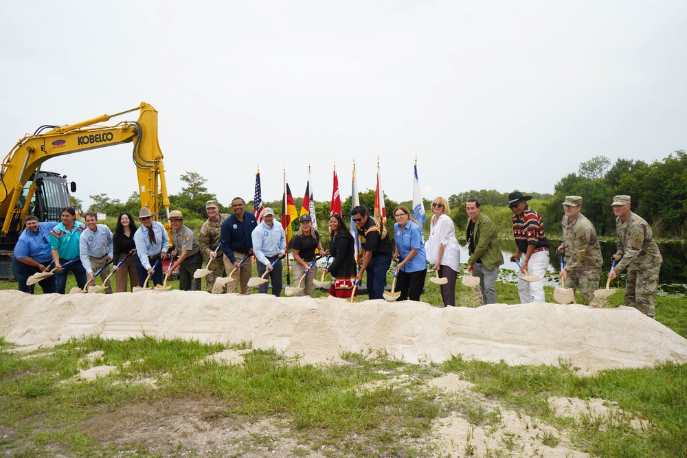 Federal, state and local partners to celebrate the groundbreaking for the first major feature of the Western Everglades Restoration Project (WERP), the L-28 South Culverts.