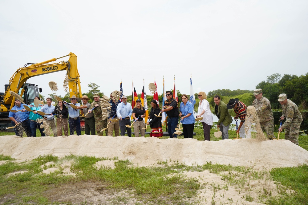 Federal, state and local partners to celebrate the groundbreaking for the first major feature of the Western Everglades Restoration Project (WERP), the L-28 South Culverts.