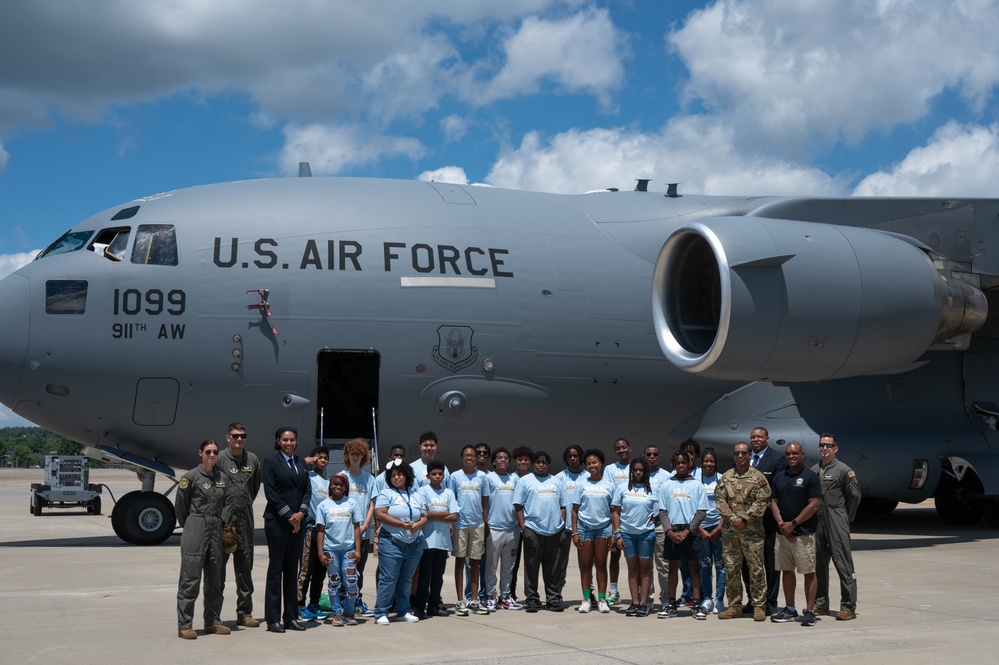 911th AW hosts OBAP ACE academy students