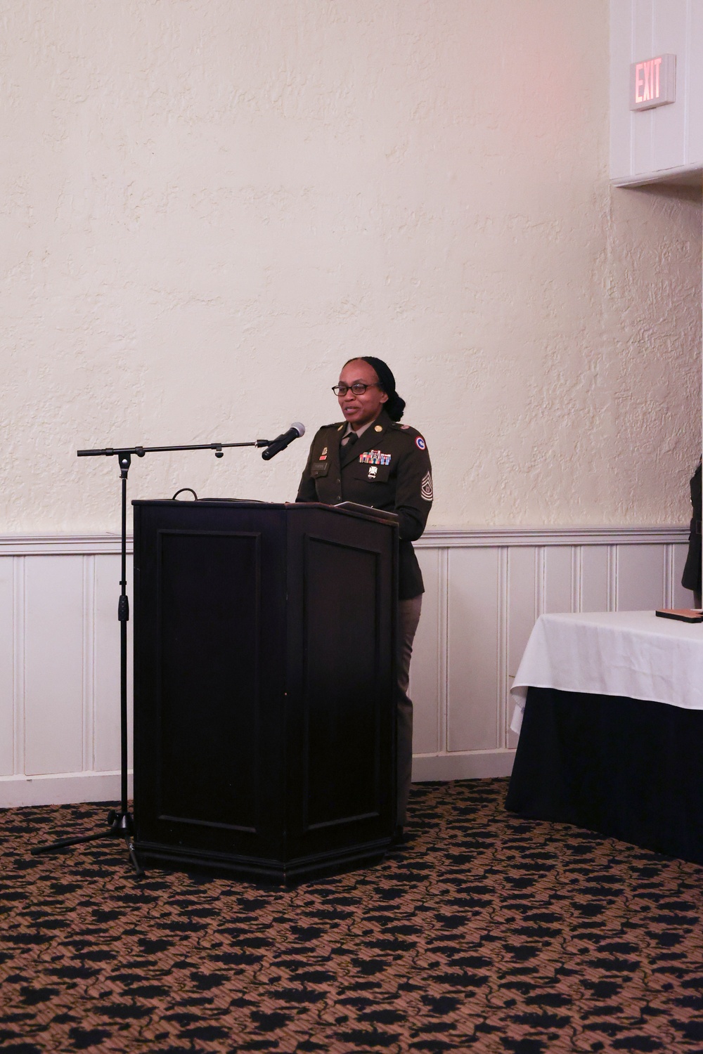 Sergeant Major Purter Lateral promotion Ceremony