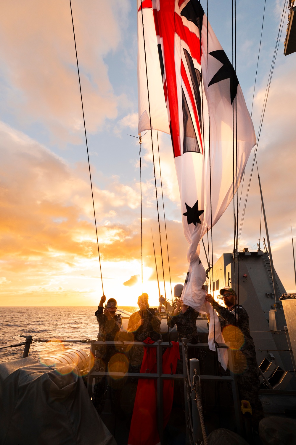 HMAS Sydney and German Ship Frankfurt Am Main - RAS