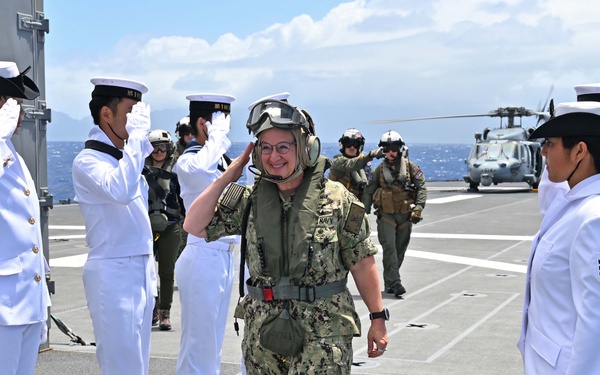 CNO visits JS Kunisaki during RIMPAC 2024