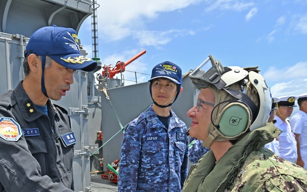 CNO visits JS Kunisaki during RIMPAC 2024