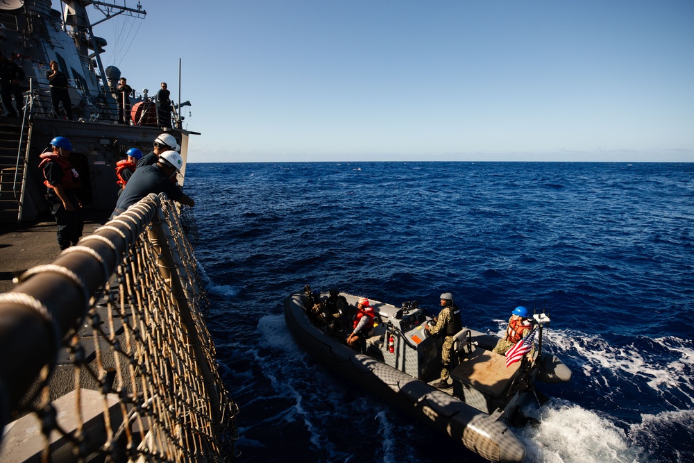 USS Fitzgerald VBSS Exercise with FS Bretagne