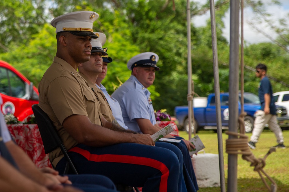 Camp Blaz Marines participate in the Kålaguak Memorial Ceremony