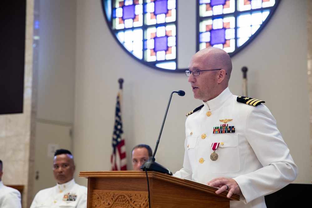 Transaction Support Center Conducts a Change of Command Ceremony