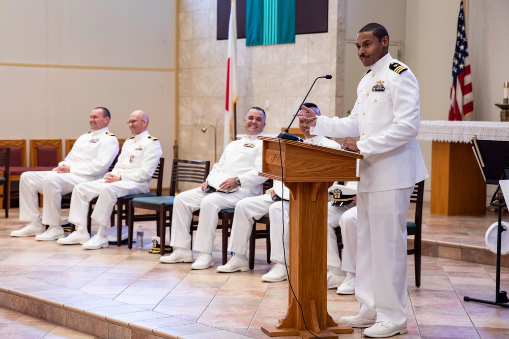 Transaction Support Center Conducts a Change of Command Ceremony