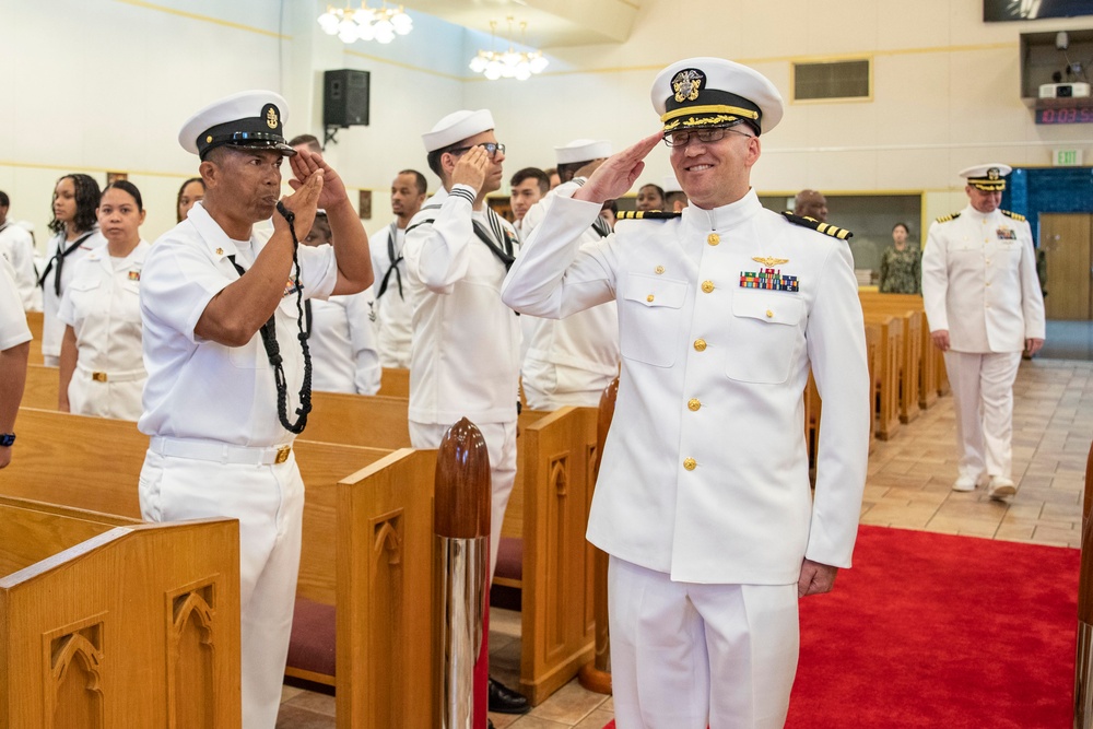 Transaction Support Center Conducts a Change of Command Ceremony