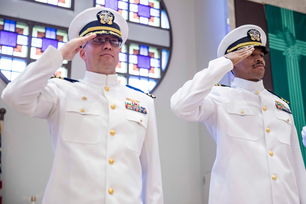 Transaction Support Center Conducts a Change of Command Ceremony