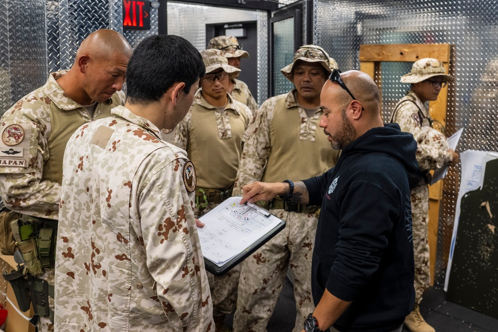 U.S, and Japanese Self Defense Forces Service Members Train Together at Camp Lemonnier