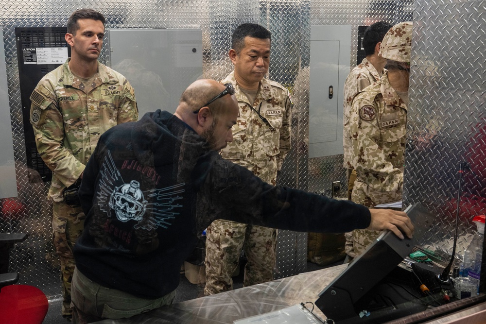 U.S, and Japanese Self Defense Forces Service Members Train Together at Camp Lemonnier