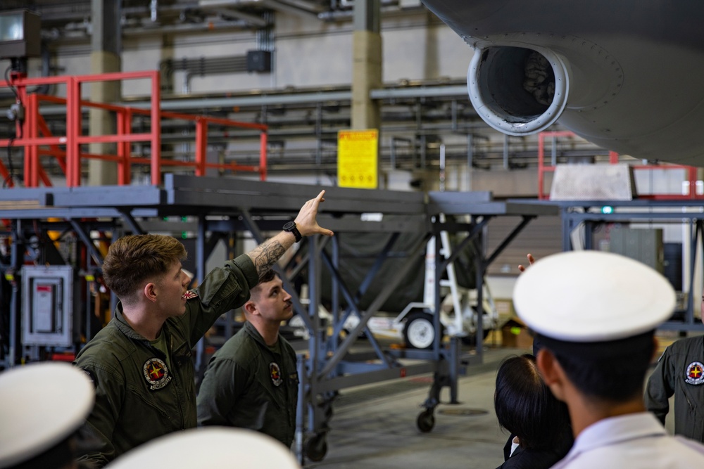 JMSDF Cadets Tour MCAS Iwakuni