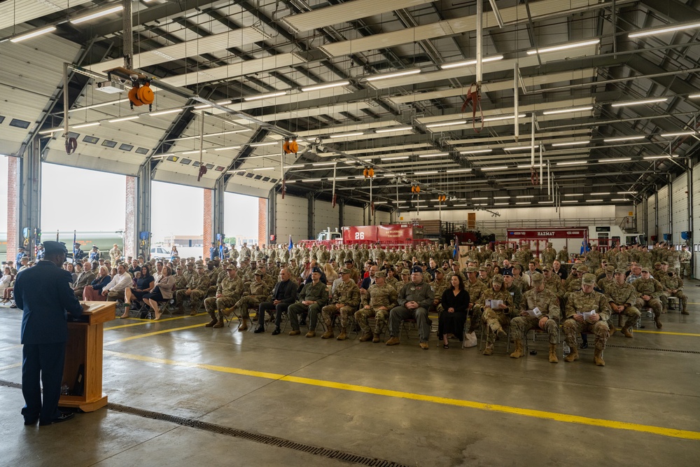 100th MSG Change of Command ceremony